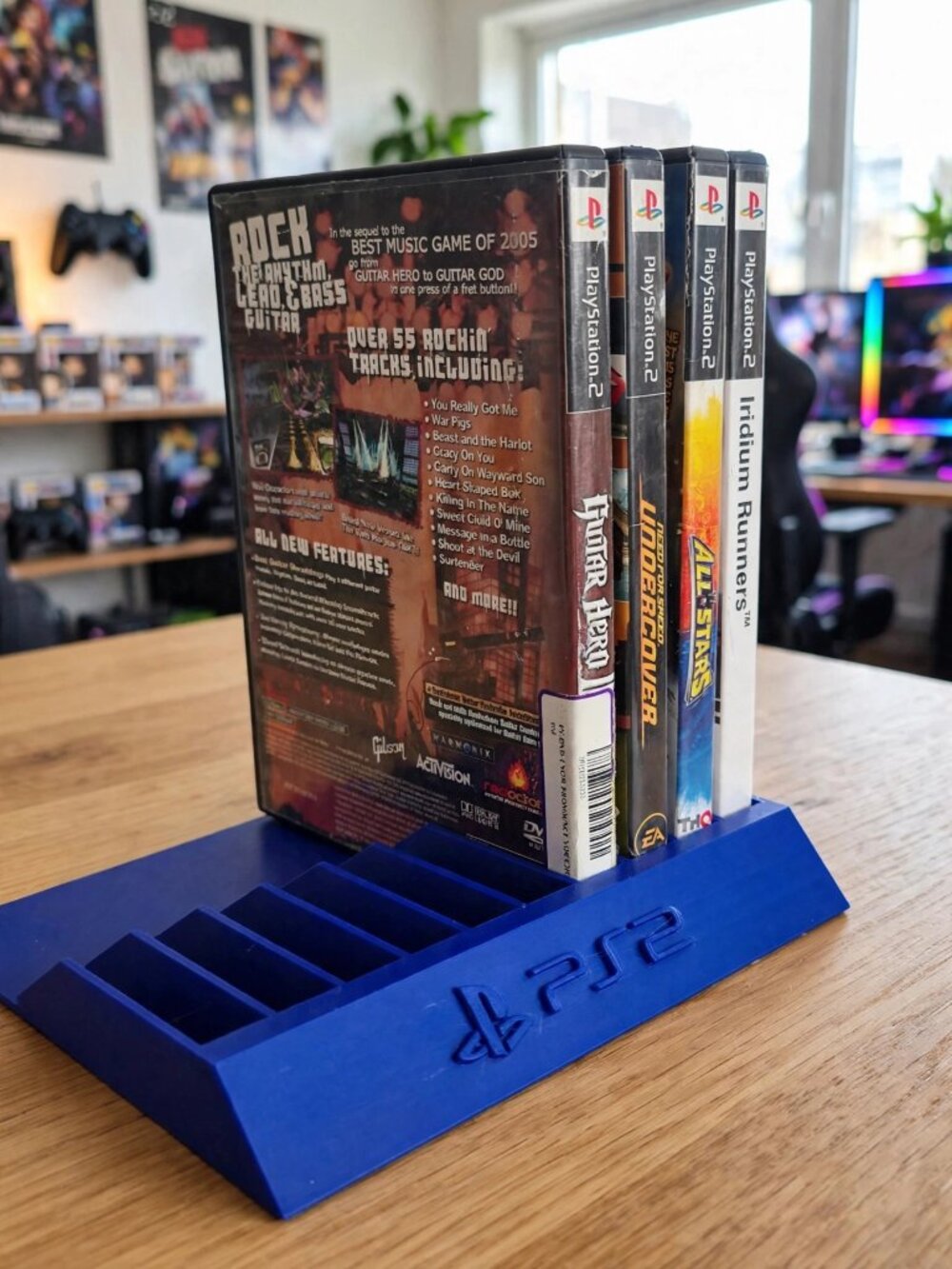 PlayStation 2 PS2 Game Holder Video Rack DVD Storage Display Tower Organizer Sta